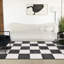 Tapis à damier noir / blanc Wum Collection-279142690-309903956