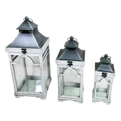 3 Piece Floor Lantern Set