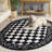 Brayton Hand Hooked Wool Geometric Rug-1607179291