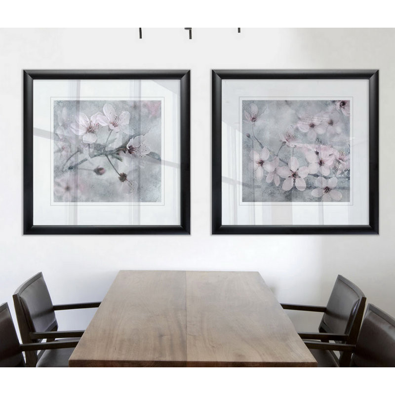 « spring melody i », ensemble de 2 reproductions de peintures encadrées