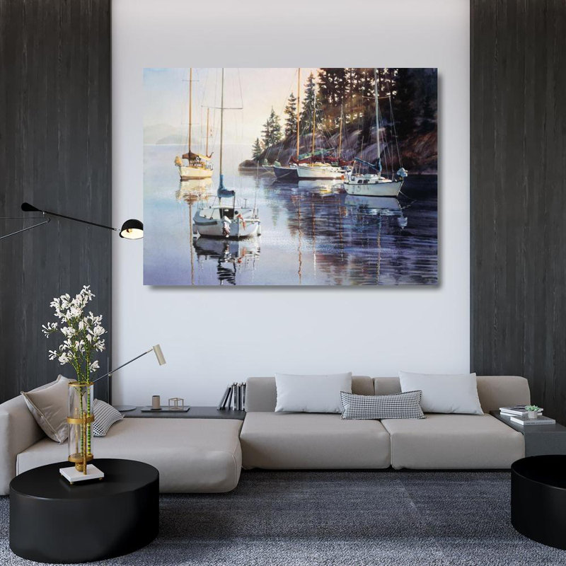 Art sur toile tendue par Longiff Tides Holland, Kiff Gallery, titré: Tranquillity, H 36 po x l 47 po
