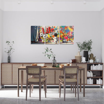 3 Piece Wrapped Canvas Wall Art