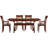 Sarah Solid Wood Top Four Leg Dining Set-16804971-16804981