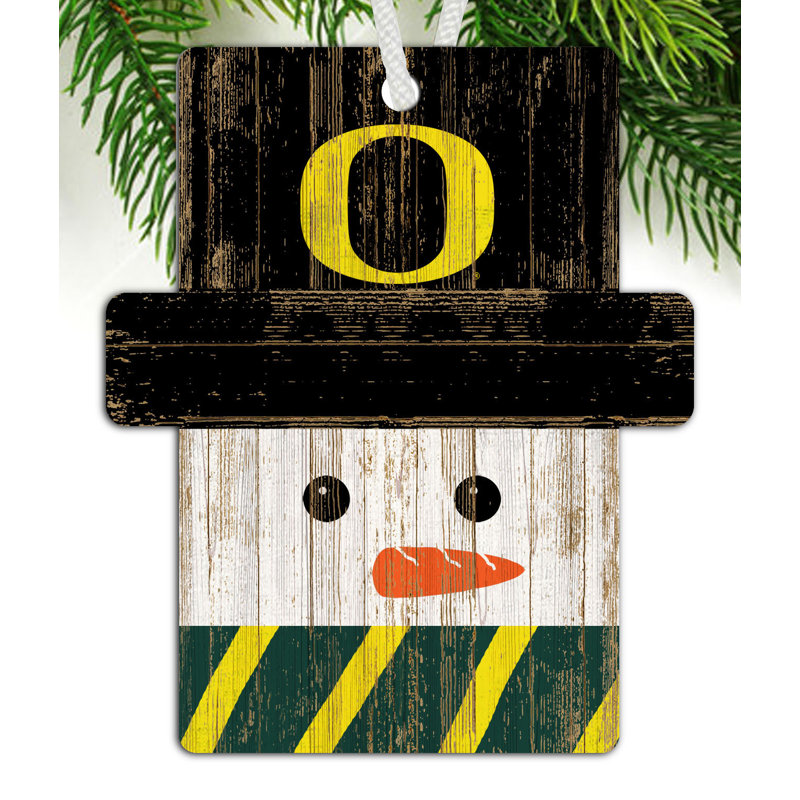 4.25'' Wood Holiday Shaped Ornament, University Of Oregon