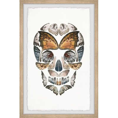 Butterfly Skull - Single Picture Frame Print