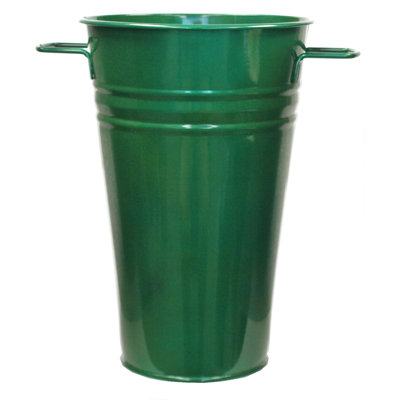 Vase en acier galvanisé émaillé