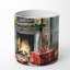 Bougie de Noël parfumée avec support en céramique