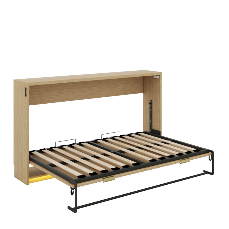 Lit escamotable simple de taille XL avec DEL