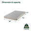 Sommier tapissier en métal 5 po Riddleville-158172661