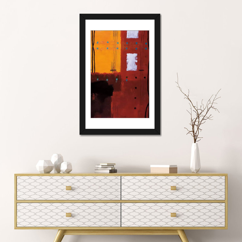 « assembler », reproduction sur toile, H 24 po x l 16 po x P 1 po, Papier d'art encadré noir, Blanc