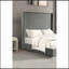 Matelas en chenille de fourrure de lit grand format contemporain gris de 1 po-1849437291-1849437294