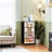 4 Drawer Dresser for Bedroom, Narrow Chest of Drawers, Wooden Top and Study Iron Frame 18"x37.5"-(WxH)