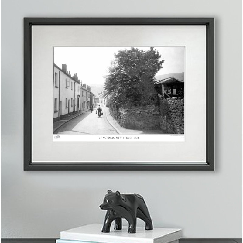 Chagford, New Street 1931 - Single Picture Frame Print, 60cm H x 80cm W x 2.3cm D