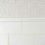 Blanc 8 po x 1,25 po Blanco Blanc