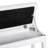 White Piano Chair With Faux Leather Padding And Stable Wooden Support For Duets Padded Duet Bench Construction