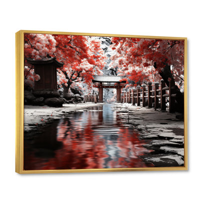 «Japon Art Red Torii Gate II», reproduction d'art sur toile