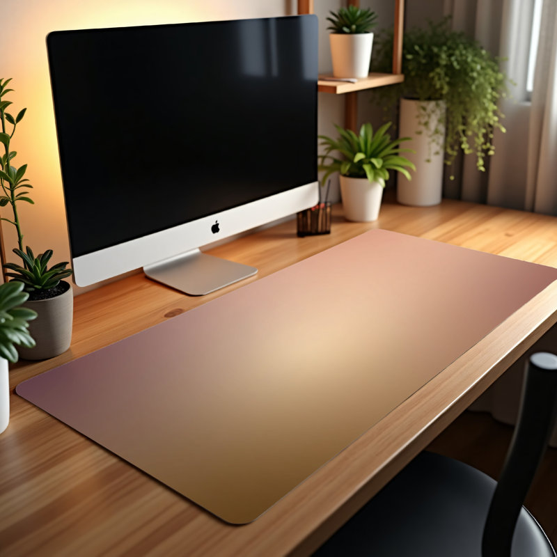 Polyester Desk Pad, 31.5x15.5