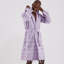 Cotton Gender Neutral Mid-Calf Bathrobe with Pockets and Hood-16565426-16565428