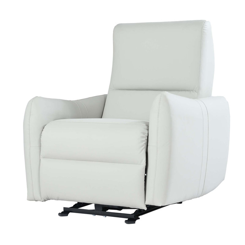Compact zero clearence recliner  Power Recliner Chair, Electric Reclining Armchair for Small Spaces, USB Port, PU Leather, Living Room and Bedroom