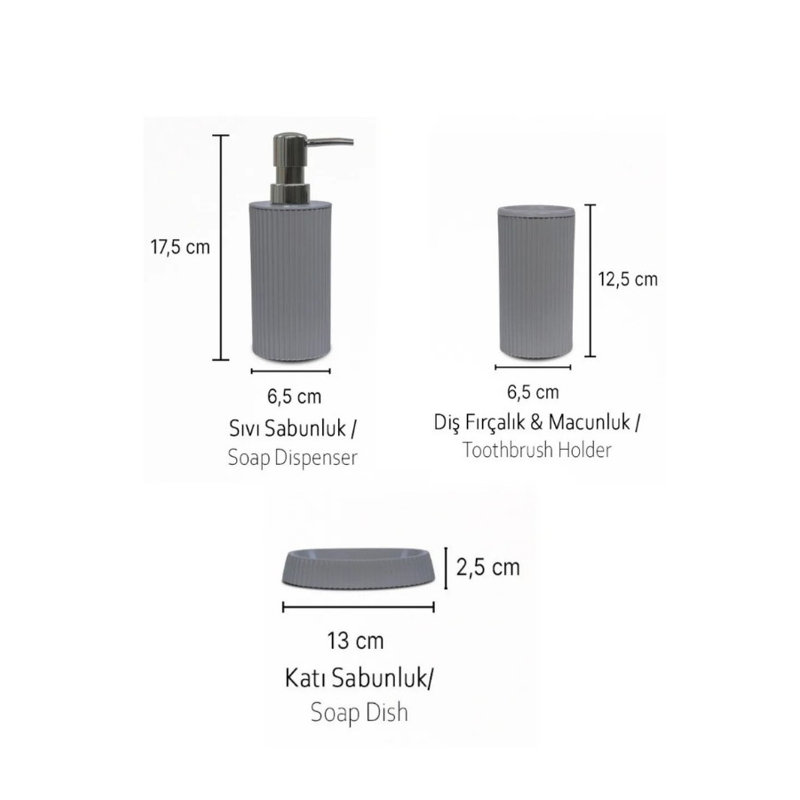 Ensembles de salle de bain, Gris