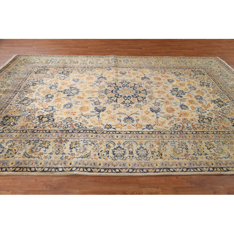 Tapis rétro en laine 8 x 11