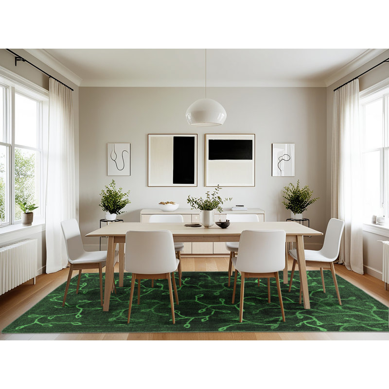 Performance Abstract Indoor Rug, Rectangle 7' x 10'