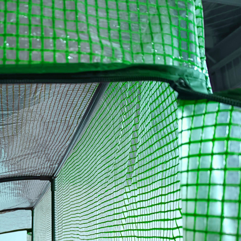Outsunny Outdoor Lean To Greenhouse, 84.8" H x 78.8" W x 39.3" D, Green