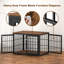Meuble pour chien robuste de 42 pouces, table de bout décorative pour animal de compagnie, chenil en bois pour l'intérieur-115403694-122886584