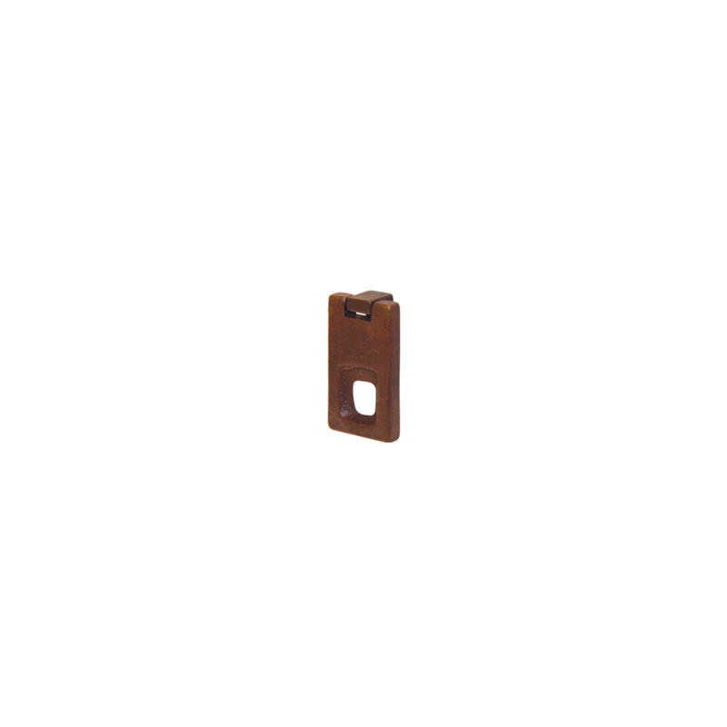 Tab Pendant Pull, Silicon Bronze Rust