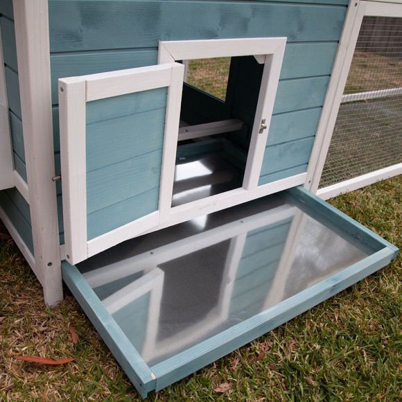 103" Garden Window Wooden Chicken Coop Rabbit Hutch Cage With Run And Nesting Box