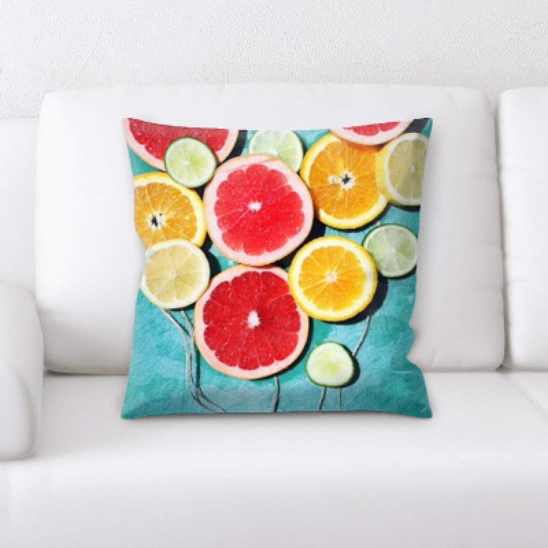 Appetizing Microsuede Reversible Throw Pillow