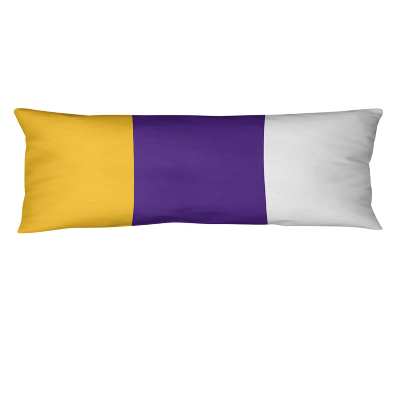 Oreiller de corps en polyester Atlanta, Mauve, Atlanta Throwback Football