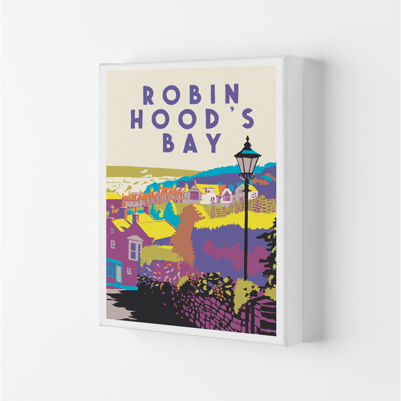 Robin Hood's Bay 2 Portrait by Richard O'Neill - Print, 29.7cm H x 21cm W x 4cm D, Wrapped Canvas