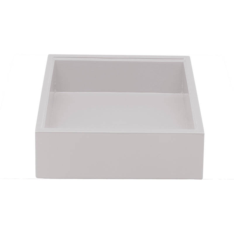 Panier Tre Tre - 6 pièces, H 1,57 po x l 5,91 po x P 5,91 po, Blanc