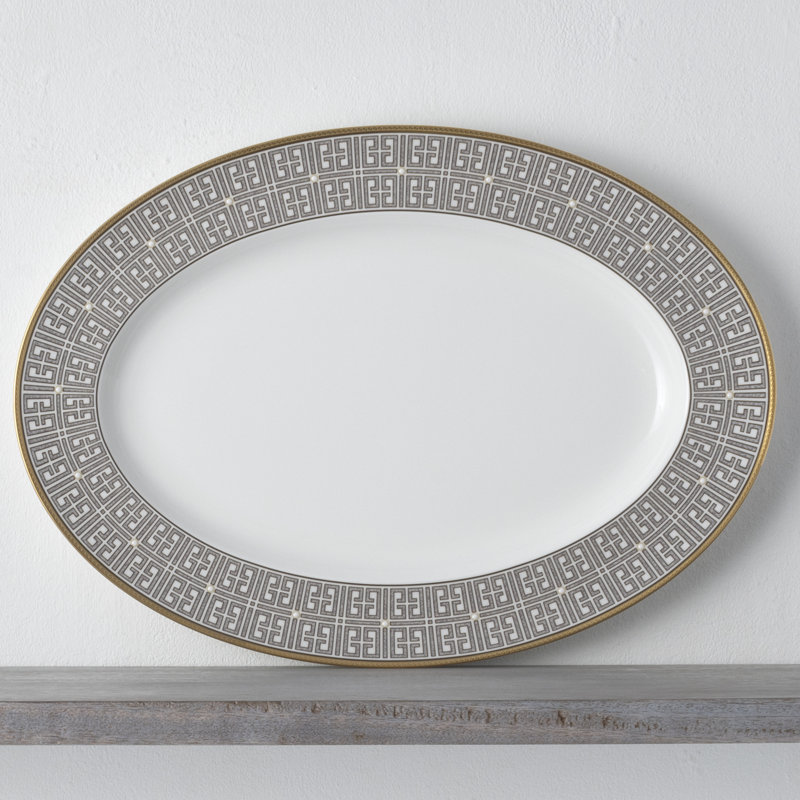 Noritake Infinity Oval Platter, 16", Bronze
