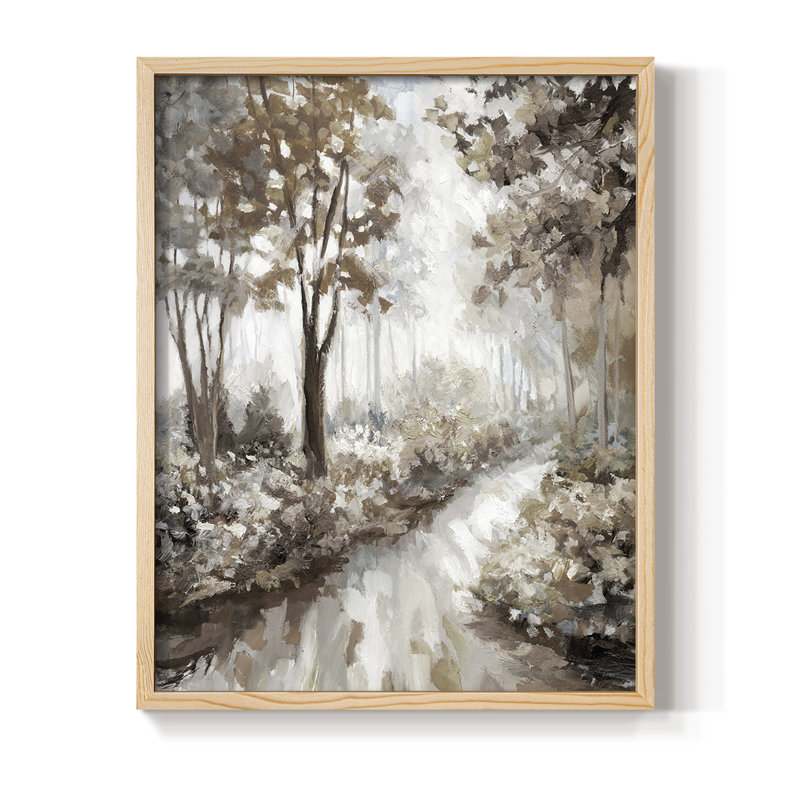 Into the Woods Framed Print - Solid Wood, 11" H x 9" W