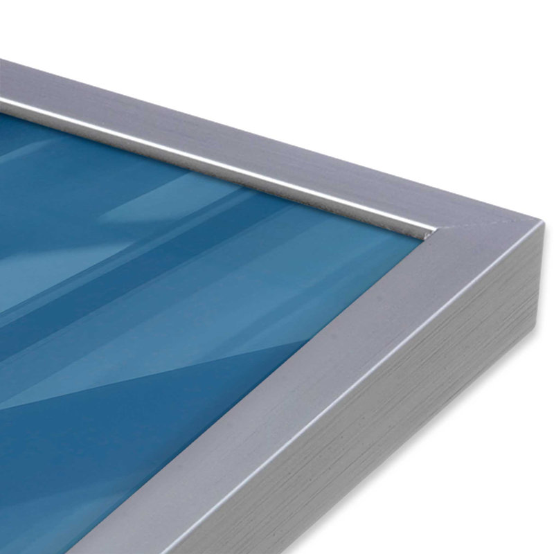 Casse-noisette classique en bleu I, H 21,25 po x l 17,25 po x P 1,25 po, Cadre simple en chrome poli poli