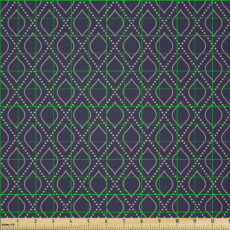 Darric Ogee Grid Ornament Multi-purpose Fabric