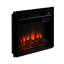 18" Electric Fireplace: 1400w, 120v, Black Exterior, Flame Brightness Settings Plastic Shell,