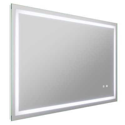 ANZZI 30-in. x 48-in. Frameless Wall Mounted LED Front/Back Light Bathroom Mirror with Defogger