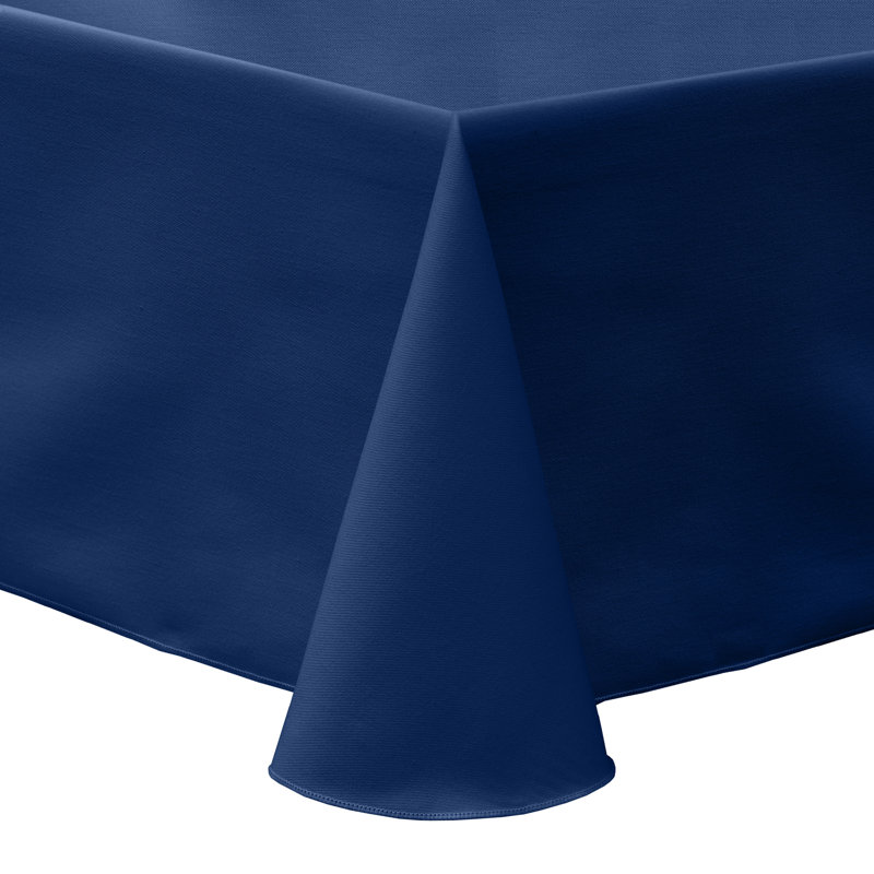 Jasmin Oval Tablecloth, 70" x 52", 1, Navy