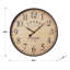 Horloge, ronde, horloge murale, brun antique, transitionnel-445750674