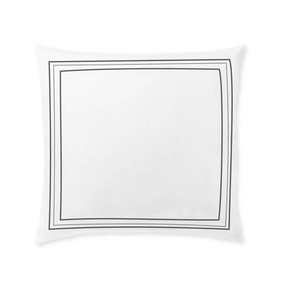 400TC Cotton Classic Embroidery Sateen Solid Euro Sham