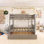 Lit superposé double avec lit gigogne simple-883711331