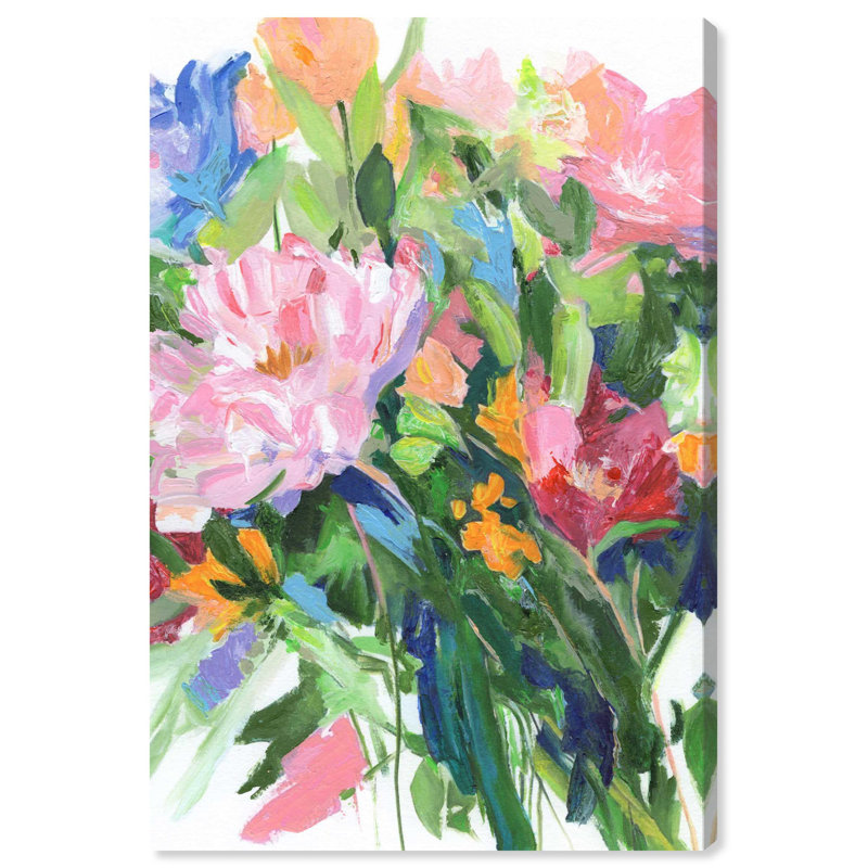 Blissful Beauty Canvas New Floral Wall Art by Art Remedy, 30" H x 20" W, Wrapped Canvas