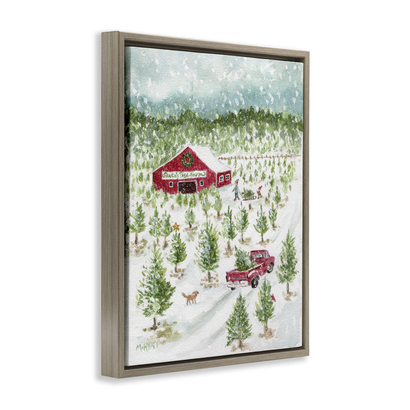 Art mural sur toile, "Christmas Tree Farm" par Melissa Hyatt
