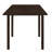Cappuccino Dining Table With Drop Extension Leaf