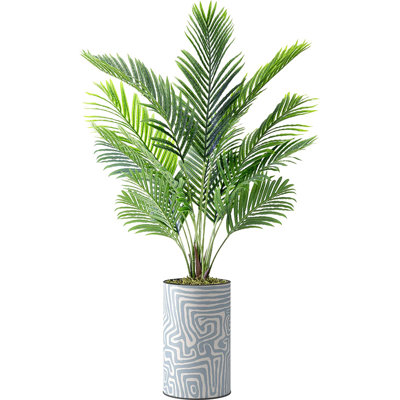 Arbre artificiel en pot, arbre de soie artificiel Areca