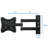 Mount-It! Full Motion TV Wall Mount, Articulating Computer Screen Bracket for 23 - 42 Inch Screens