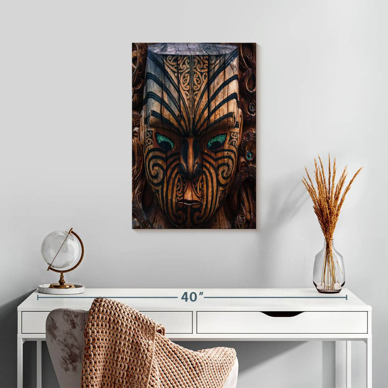 Sculpture sur bois Senne, H 24 po x l 16 po